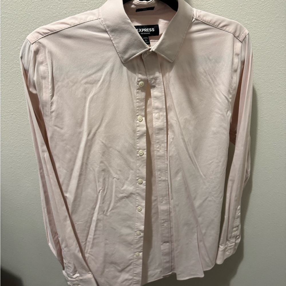 Express Pink Dress Shirt Classic Formal Wear